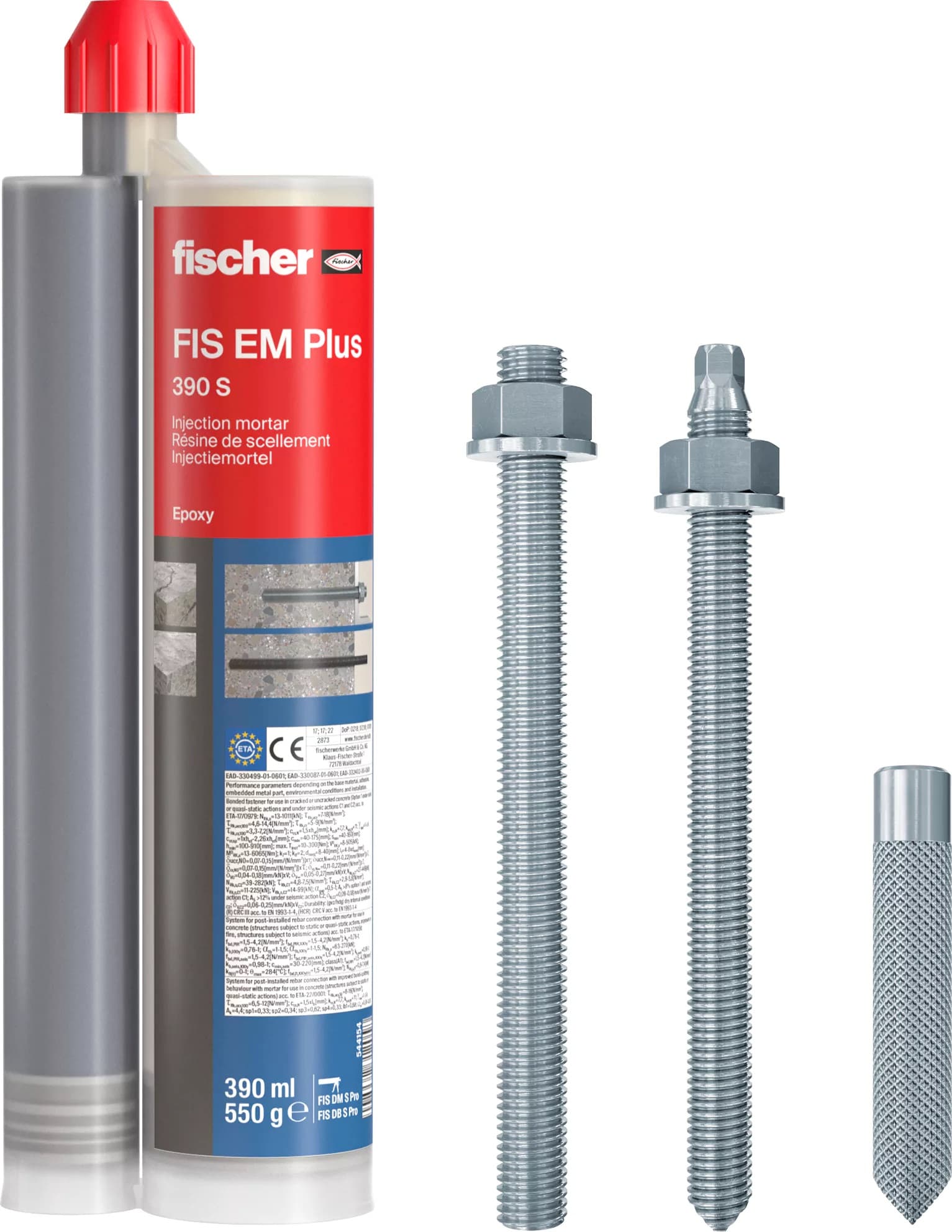 Fischer FIS EM Plus 390S Zaprawa na bazie żywicy epoksydowej