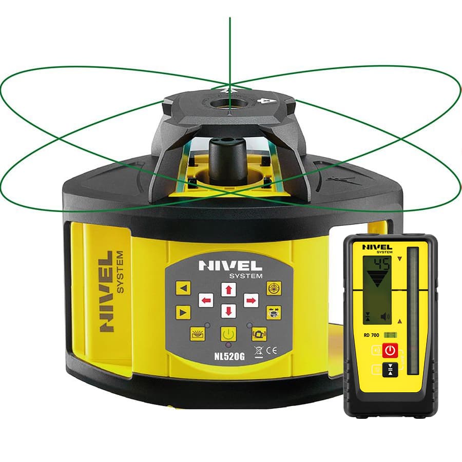 Nivel laserowy niwelator NL520G DIGITAL zielony