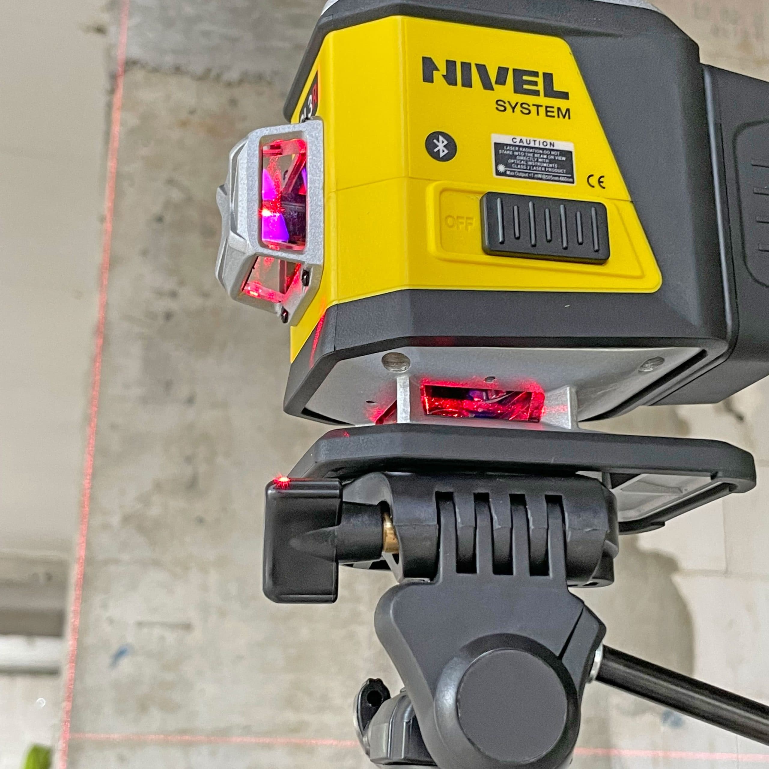 Nivel Laser krzyżowy CL4R czerwony 4x360° Bluetooth - Thumbnail 4