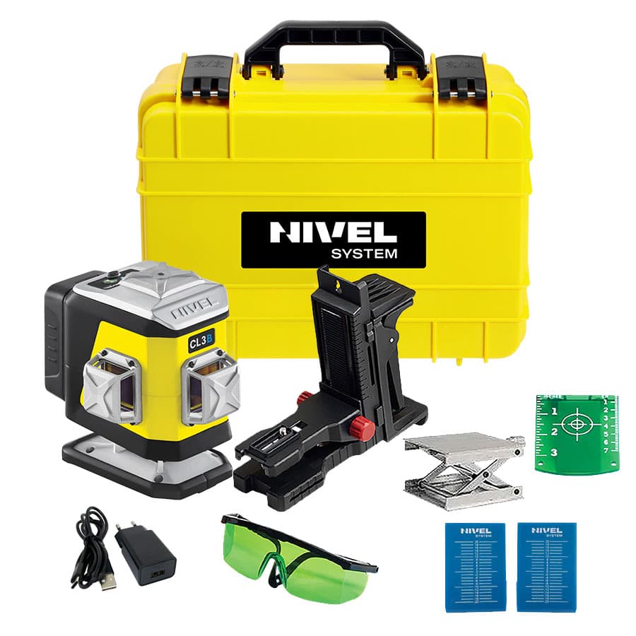 Nivel Multi-laser krzyżowy CL3B niebieski 3x360° Bluetooth - Thumbnail 4