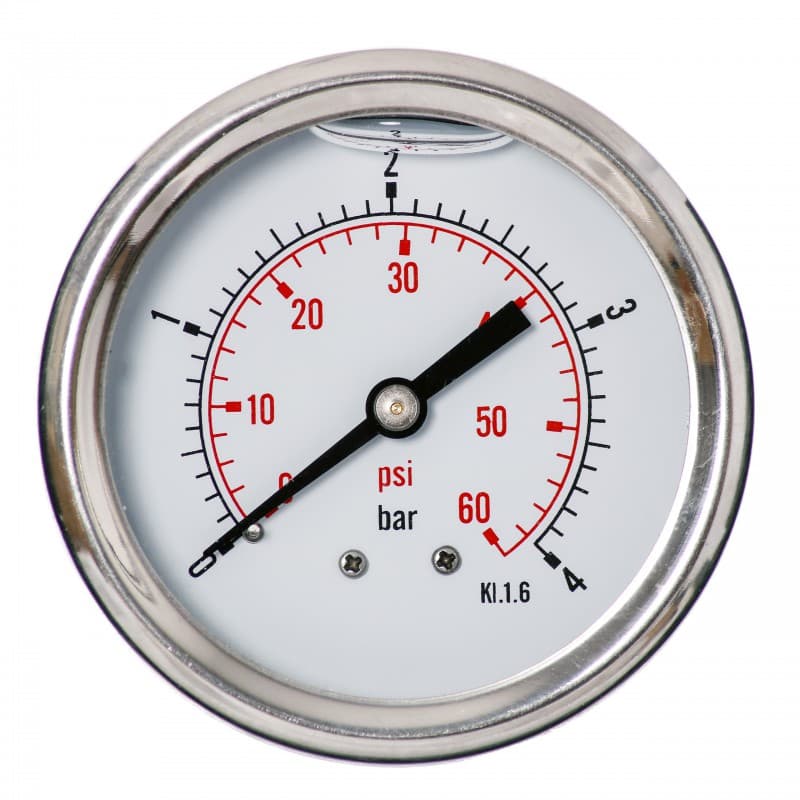 Magnum Manometr 63 mm do reduktorów 4 bar z przyłączem tylnym G1/4