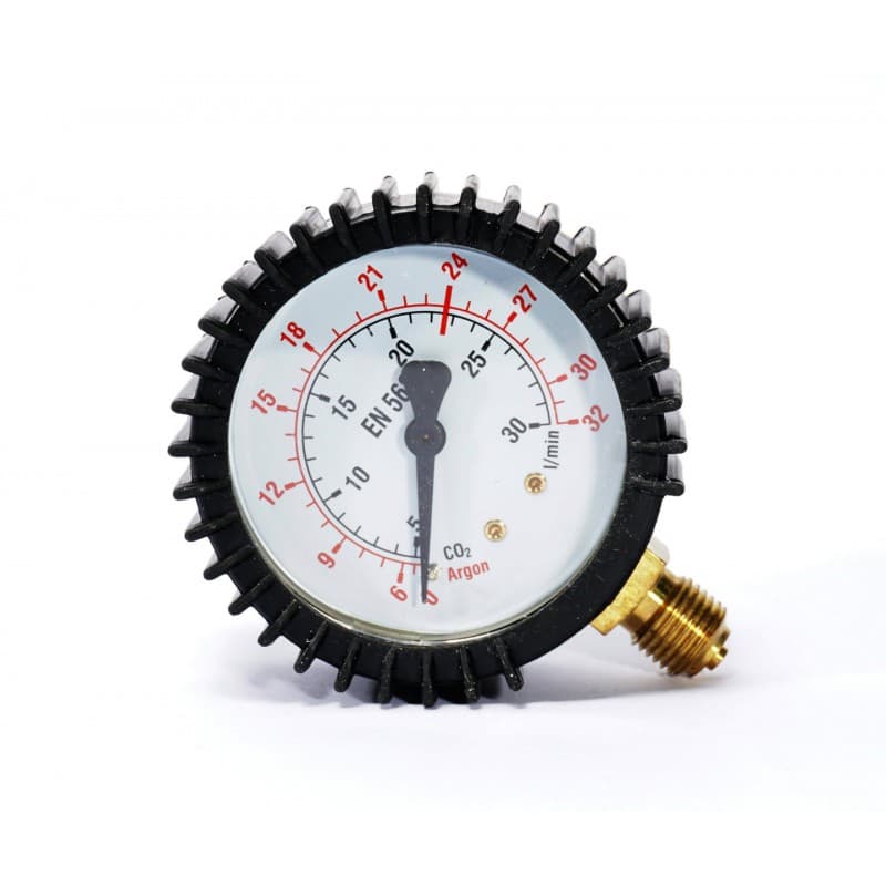 Magnum Manometr do reduktora AR/CO2 0-32 l/min z przyłączem dolnym GM12x1,5