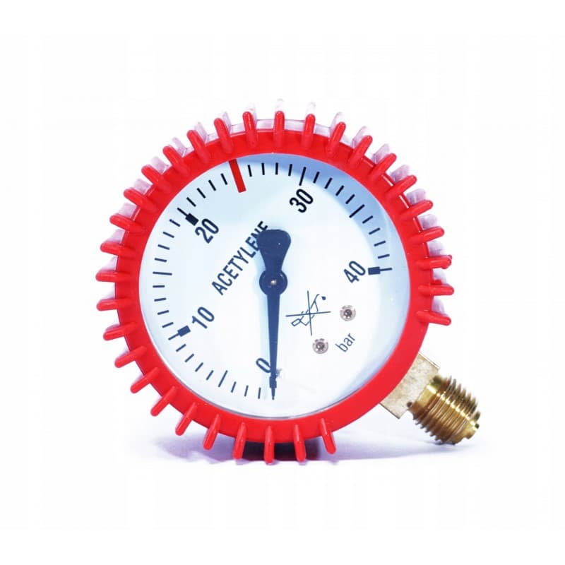 Magnum Manometr do reduktora Acetylenowego 0-40 bar z przyłączem dolnym G1/4